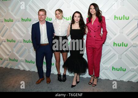 (L-R) Brett Hedblom, Margot Robbie, Kat Dennings and Jordan Weiss