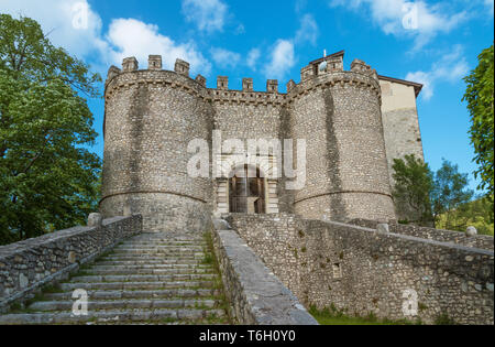 Montenero Sabino (Rieti, Italy) - A very small and charming medieval village in stone with castle, on the Rieti hills, Sabina area, Lazio region Stock Photo