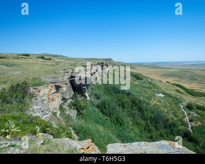 cliffs at the mountains in canada Stock Photo