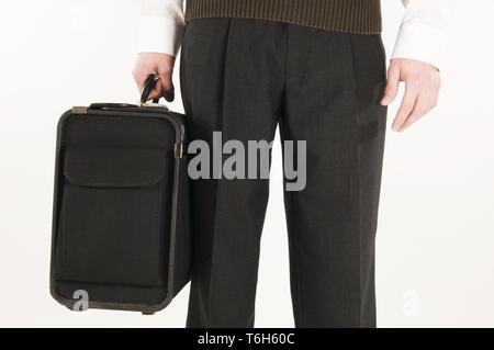 clutch the suitcase Stock Photo