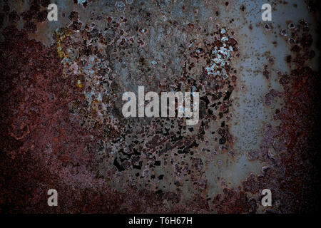 Abstract rust pattern on metal texture background Stock Photo