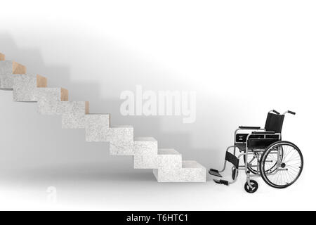 Accessibility concepth with wheelchair for disabled Stock Photo