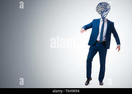 Man in artificial intelligence concept Stock Photo