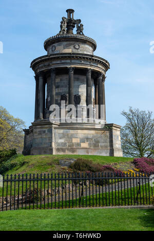 Monument to Robert Burns on Regent Road, Edinburgh, Scotland, UK Stock Photo