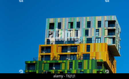 Unusual architecture, residential appartment Stock Photo