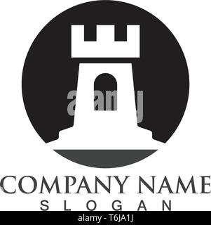 fortress logo and symbols black vector Stock Vector Image & Art - Alamy