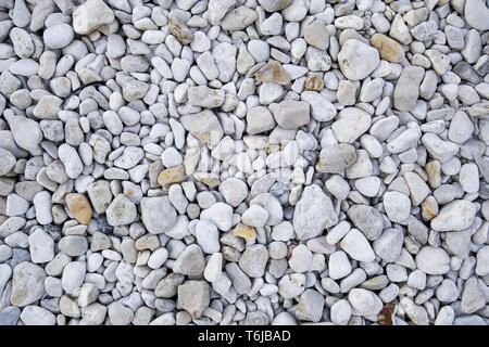 white pebbles background Stock Photo