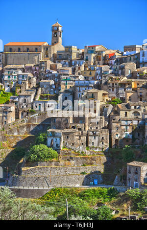 The village of Badolato in the Province of Catanzaro Stock Photo