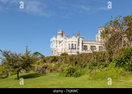 Kylemore Abbey viewed from the Lakeshore walk, Connemara, County Galway, Republic of Ireland. Stock Photo