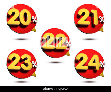 3d Red Number 24 Over White Background. 3d Render Illustration Stock Photo,  Picture and Royalty Free Image. Image 71499296.