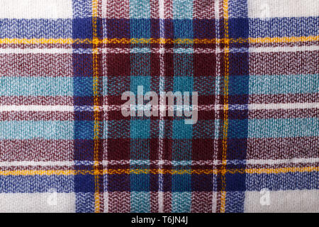 Checkered fabric texture Stock Photo