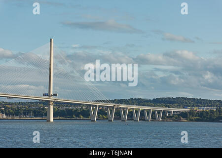 The new Queensferry Crossing bridge over the Firth of Forth in Edinburgh Scotland Stock Photo