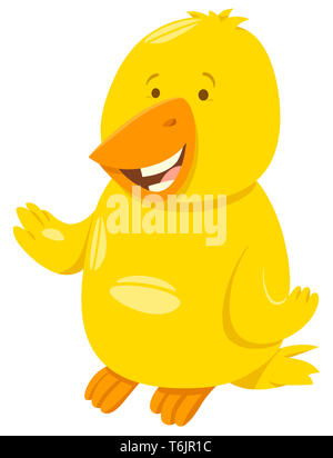 funny canary cartoon animal character Stock Photo