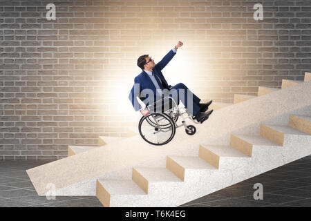 Accessibility concepth with wheelchair for disabled Stock Photo