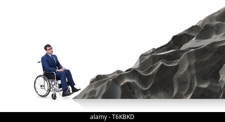 The accessibility concepth with wheelchair for disabled Stock Photo