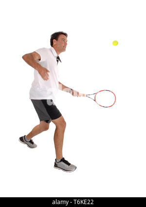 A man tennis player praxis the game Stock Photo