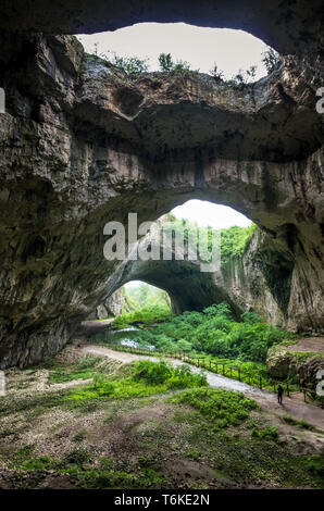 Devetashka cave, near Lovech, Bulgaria. Devetashka is one of the largest karst cave in Eastern Europe Stock Photo