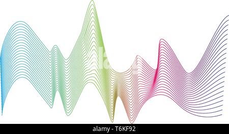Sound wave logo template vector icon illustration Stock Vector