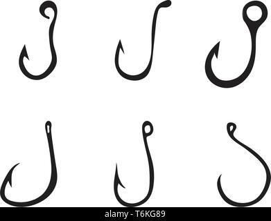 Fishing hooks vector image Stock Vector