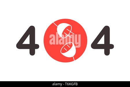 404  error page not found vector plug graphic background Stock Photo