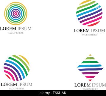 Colorful wire world logo icon - Vector Stock Vector Image & Art - Alamy