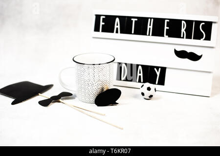 Happy Fathers Day greeting card. Stock Photo