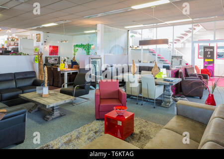 Furniture showroom with tables and chairs Stock Photo