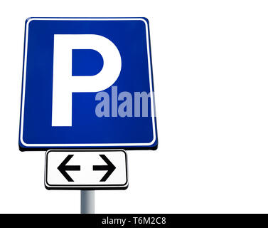 Motor car parking sign Stock Photo