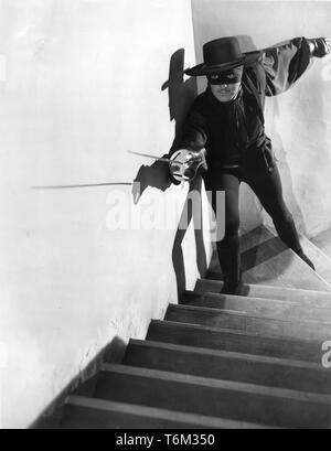 TYRONE POWER as Diego Vega aka Zorro THE MARK OF ZORRO 1940 director Rouben Mamoulian novel Johnston McCulley Twentieth Century Fox Stock Photo