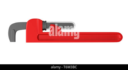 Pipe Wrench Isolated Stock Photo