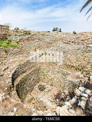 Ain el-Malik or King's Spring in Byblos archaeological site, Jbeil, Lebanon Stock Photo