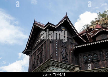 Bushahr Dynasty's Historic Padam Palace in Rampur,Shimla, Built by Padam Singh Stock Photo