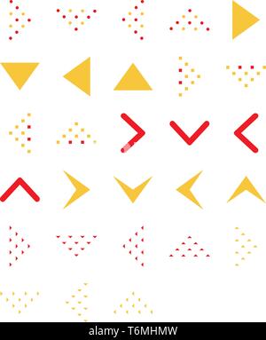 Set of vector arrows. Arrows vector collection icon. Editable stroke and color Stock Vector