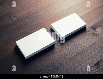 White business cards Stock Photo
