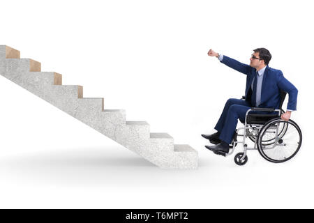 Accessibility concepth with wheelchair for disabled Stock Photo