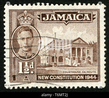 Stamp print in Jamaica Stock Photo
