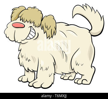 shaggy sheep dog cartoon character Stock Photo