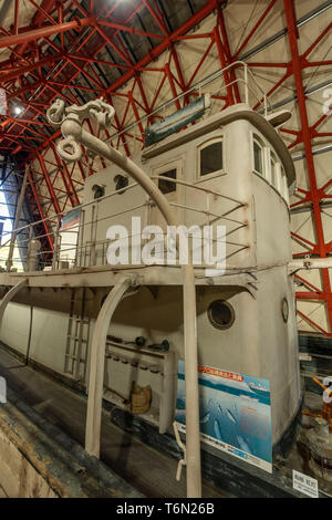 Daigo Fukuryu Maru Exhibition Hall, Yumenoshima Park, Koto-Ku, Tokyo, Japan Stock Photo