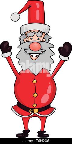 Coloring page with santa claus drawing kids Vector Image-saigonsouth.com.vn