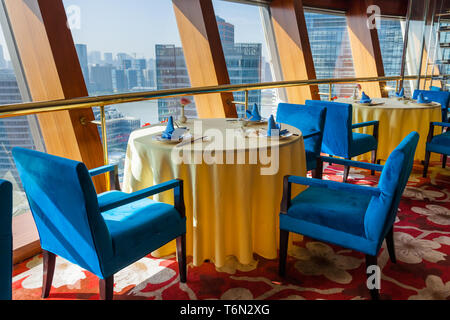Modern interior of a cafe bar - Shanghai China Stock Photo