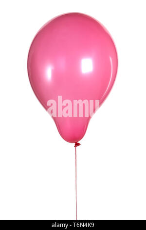 Purple balloon isolated on white Stock Photo