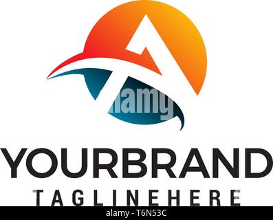 letter a logo Stock Vector