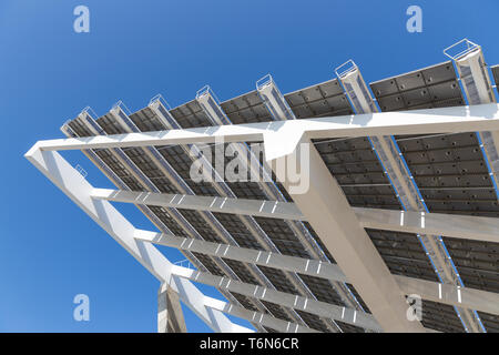 Detail of big solar panel at Barcelona, Spain Stock Photo