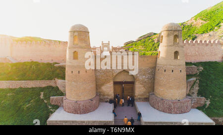 View of Hisor Fortress in Tajikistan, Central Asia. Stock Photo