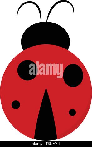 Cute Ladybug vector illustration in flat style Stock Vector Image & Art ...