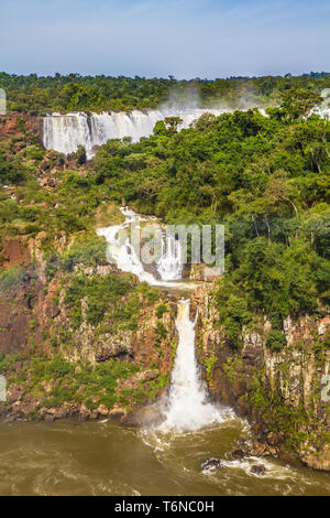 Waterfalls on the border Stock Photo