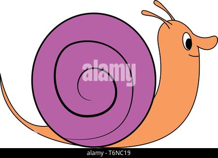 Snail set hand drawing, sketch stamp imprint color orange yellow, isolated,  white background. Design element. Stock Vector by ©No44ka 507970092