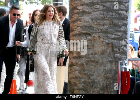 May 1, 2019 - Los Angeles, CA, USA - LOS ANGELES - MAY 1:  Drew Barrymore at the Lucy Liu Star Ceremony on the Hollywood Walk of Fame on May 1, 2019 in Los Angeles, CA (Credit Image: © Kay Blake/ZUMA Wire) Stock Photo