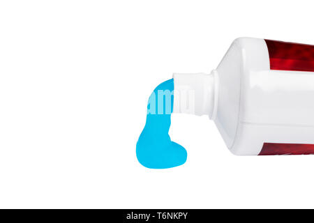 Toothpaste squeezed out from tube Stock Photo - Alamy