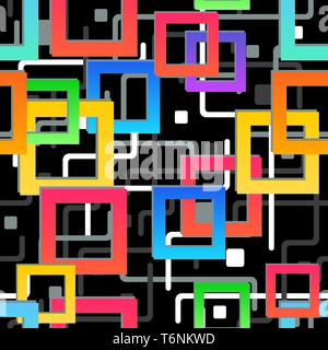 Seamless texture. Abstract geometric pattern. Modern colorful mosaic background. Stock Vector